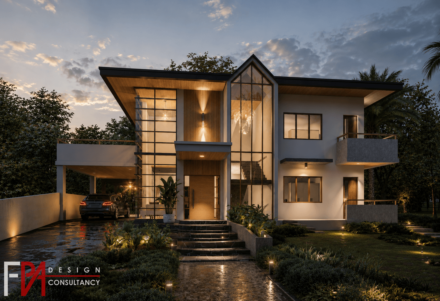 FPA Design Consultancy — Luxury Residential Home at Dusk